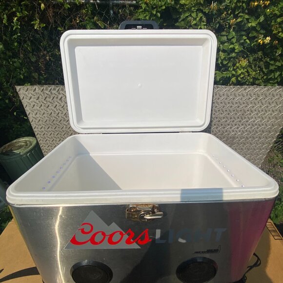 Coors Light Beer Stainless Cooler Bluetooth Speakers LED Lights - Picture 11 of 14